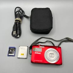 Nikon Coolpix S2600 14MP Compact Digital Camera 5x Nikkor Red - Full Kit
