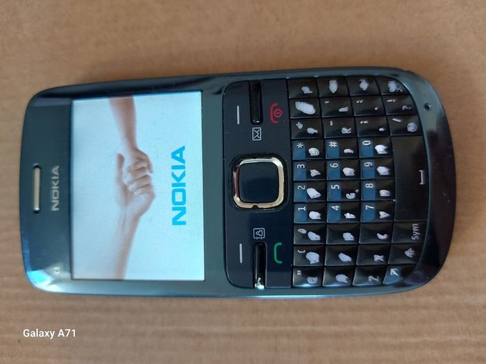 2 Nokia C3 mobile phones, light Blue, in excellent condition