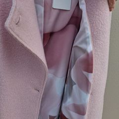Ted Baker - Safiera Long Wrap Coat - 100% Wool - Pastel Pink - UK 8 - BNWT RRP 460