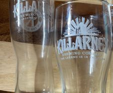 Killarney Galway hooker beer pint glasse