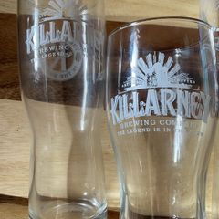 Killarney Galway hooker beer pint glasse