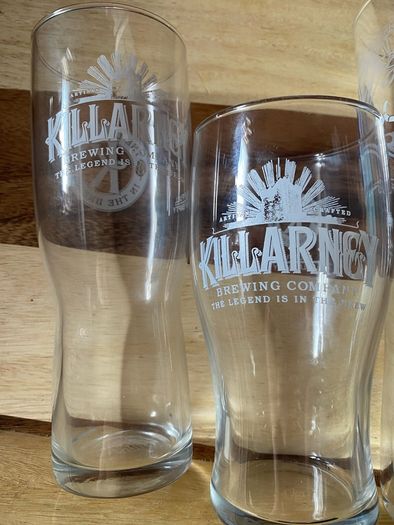 Killarney beer pint glasse