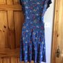 Seasalt Cornwall blue floral A line midi jersey dress size 12 includes post Image 2