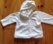 3-6 Months M&S Hooded White Cardigan