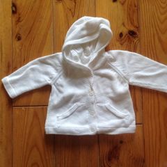 3-6 Months M&S Hooded White Cardigan