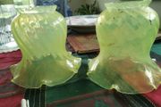 Vaseline Glass Lampshades
