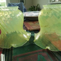 Vaseline Glass Lampshades