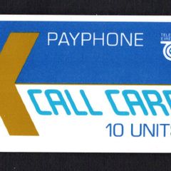 1988 Ireland 10 unit Trial (narrow notch) Call card. Telecom Eireann card number 1003