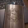 Dublin Fire Brigade Laser Engraved Stainless Steel 7oz Hip Flask Image 2