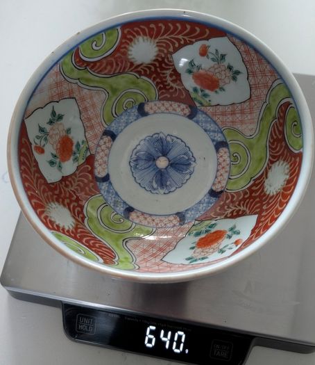 Antique Japanese Imari Porcelain Bowl , 19th C Meiji , Kyoto Provenance