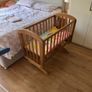 Wooden Newborn Swinging Cradle/Bedside Baby Crib Image 2