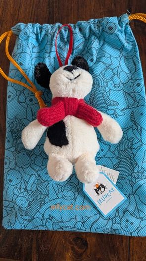 Jellycat Dog Christmas Ornament