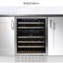 Wine Cabinet for 46 bottles, two temperatures set up Image 2
