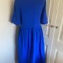 Cos blue cotton dress size S (10-12) with pockets Image 3