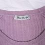 Beth Bowley Mauve Purple Knit Henley Top with Side Tie Size XS/S Image 2