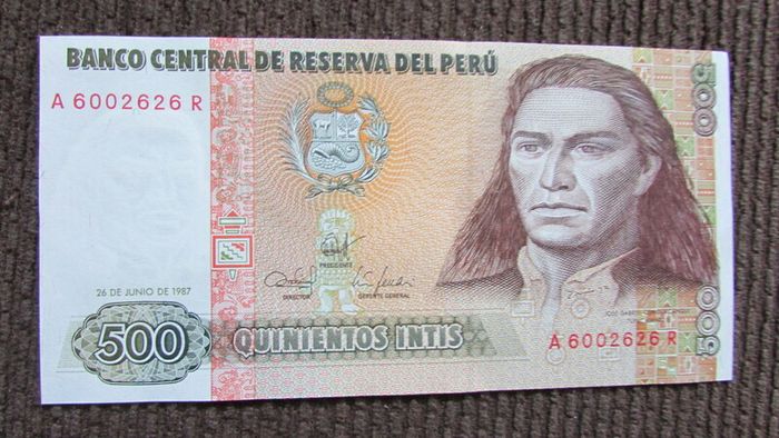 Peru 1987.500 Intis.Uncirculated Banknote.