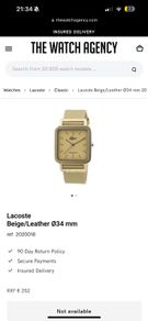 Lacoste Watch - Genuine