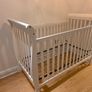 sleigh-style  baby crib and changing table Image 4