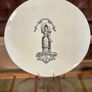 Antique Ironstone Scale Plate Lady Justice from a Victorian Grocer's Balance 1860s Image 10