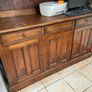Large Vintage Solid Timber Dresser Cabinet Image 2