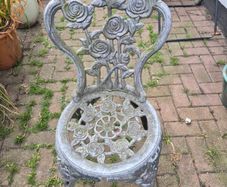 cast metal garden chairs