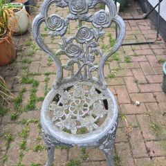 cast metal garden chairs