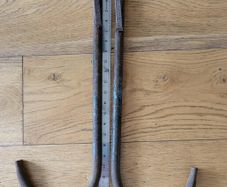Pair of hand forged barn hooks