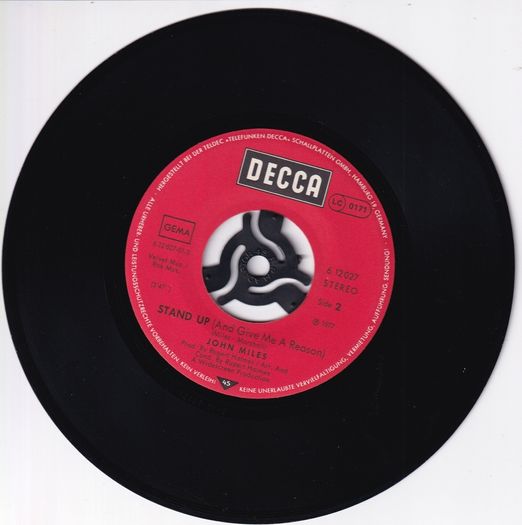 John Miles Manhattan Skyline German Pressing 1977 Decca Records 45rpm