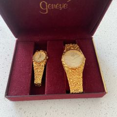 Gruen geneve him and her watches antique