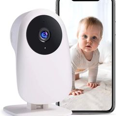 Baby Monitor Pet WiFi Camera 1080P with Night Vision Motion & Sound Detection 2.4Ghz Remote Control Camera for Indoor Baby Nanny and Pet Monitor, Compatible with Alexa (FREE POSTAGE)