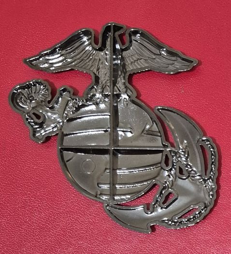 Metal United States Marine corp badge .