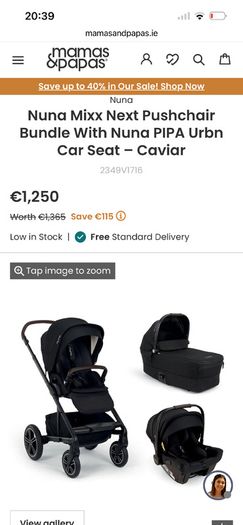 Nuna mixx buggy and carrycot/pram