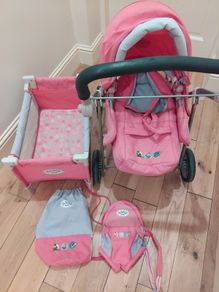 Baby born buggy and asserories