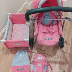 Baby born buggy and asserories