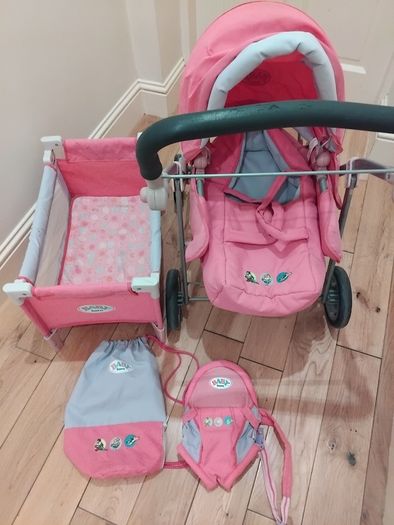 Baby born buggy and asserories