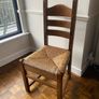 French oak ladder-back chair Image 2