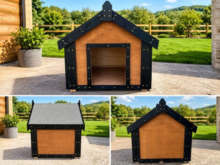 Handmade Wooden Dog Houses Small, Medium & Large Sizes Available