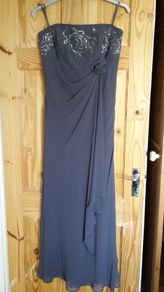 Beautiful brand new grey & silver debs dress