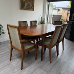 Mid Century Dining Chairs x 6