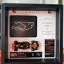 Handmade Formula 1 display frames made with a 1:43 scale F1 car model and the track layout Image 4