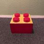 Lego Red Storage Brick 4 knobs Image 2