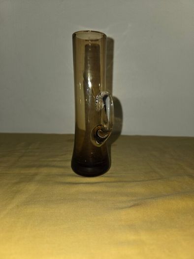 Vintage hand blown Amber Jug