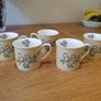 Set Of 5 Katie Alice Bird Design Cups Image 2