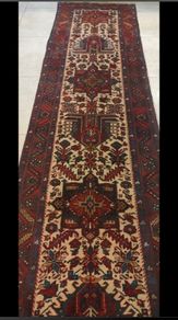 XL Vintage 440cm X 90cm  Persian Heriz Hand Knotted Runner Carpet