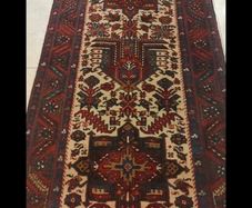 XL Vintage 440cm X 90cm  Persian Heriz Hand Knotted Runner Carpet