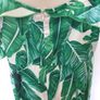 Green and white tropical print  cold shoulder dress 2XL Uk 18 includes post Image 5
