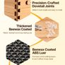 Bee Hive Deep Box Starter Kit, 100% Beeswax Coated Natural Fir Wood, Langstroth Beehive Kit with 10 Frames and Foundations, Transparent Acrylic Bee Windows for Beginners and Pro Beekeepers Image 6