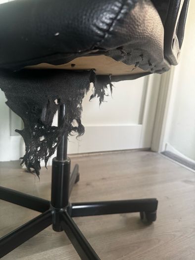 black office computer chair