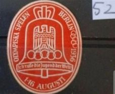 Berlin 1936 Olympics , Swedish Delegation, Offical Correspondence Seal.,,, (52)