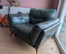Green sofa chair